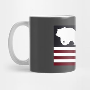 Bear American Flag Mug